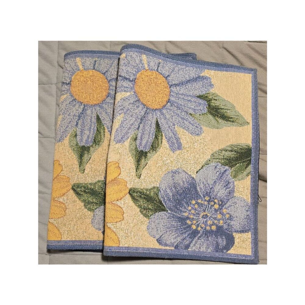 Spring Bloom Cape Cod Placemats Set Of 2 Colorful Floral Design flower power